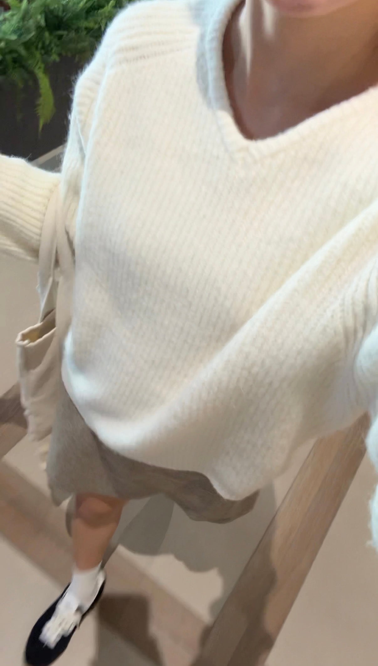 小V領5色針織毛衣