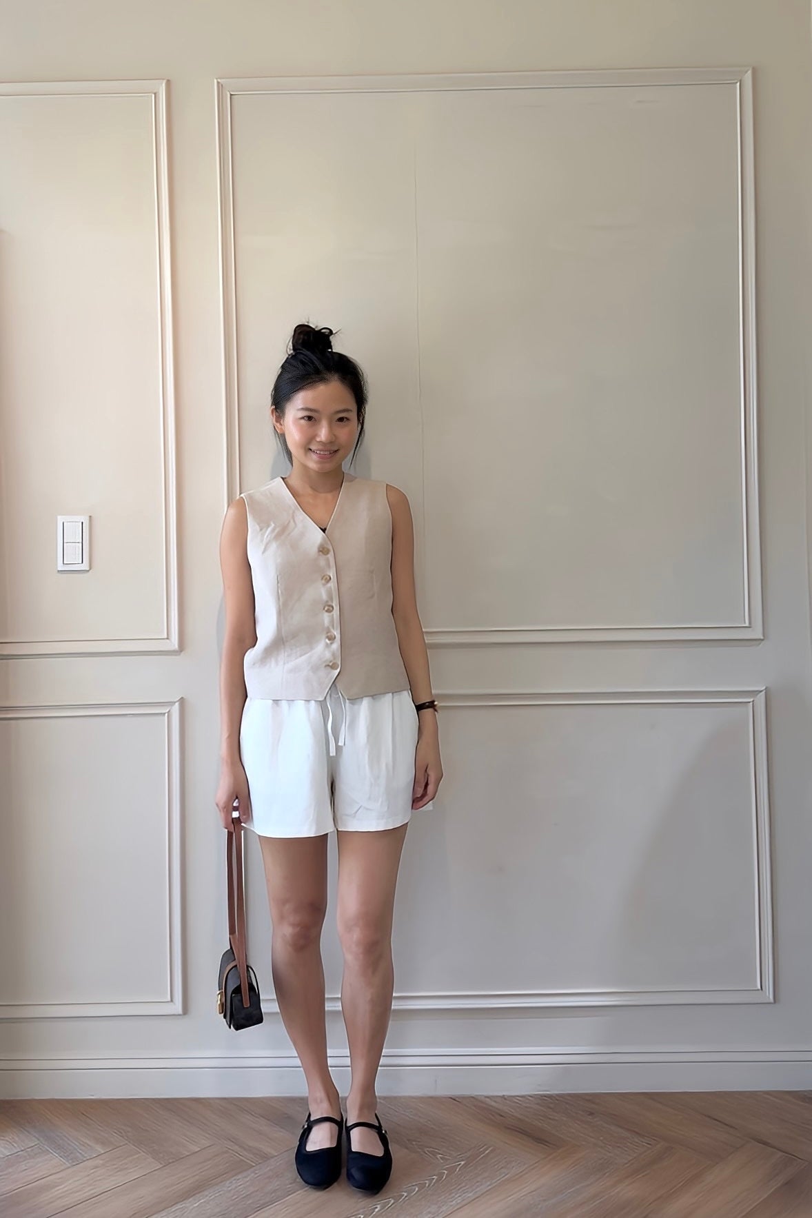 馬甲式背心半身裙套裝