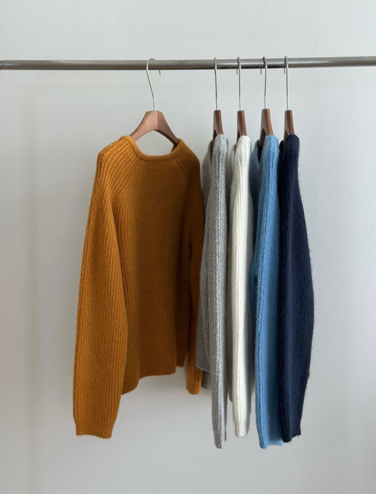 小V領5色針織毛衣