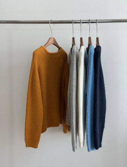 小V領5色針織毛衣